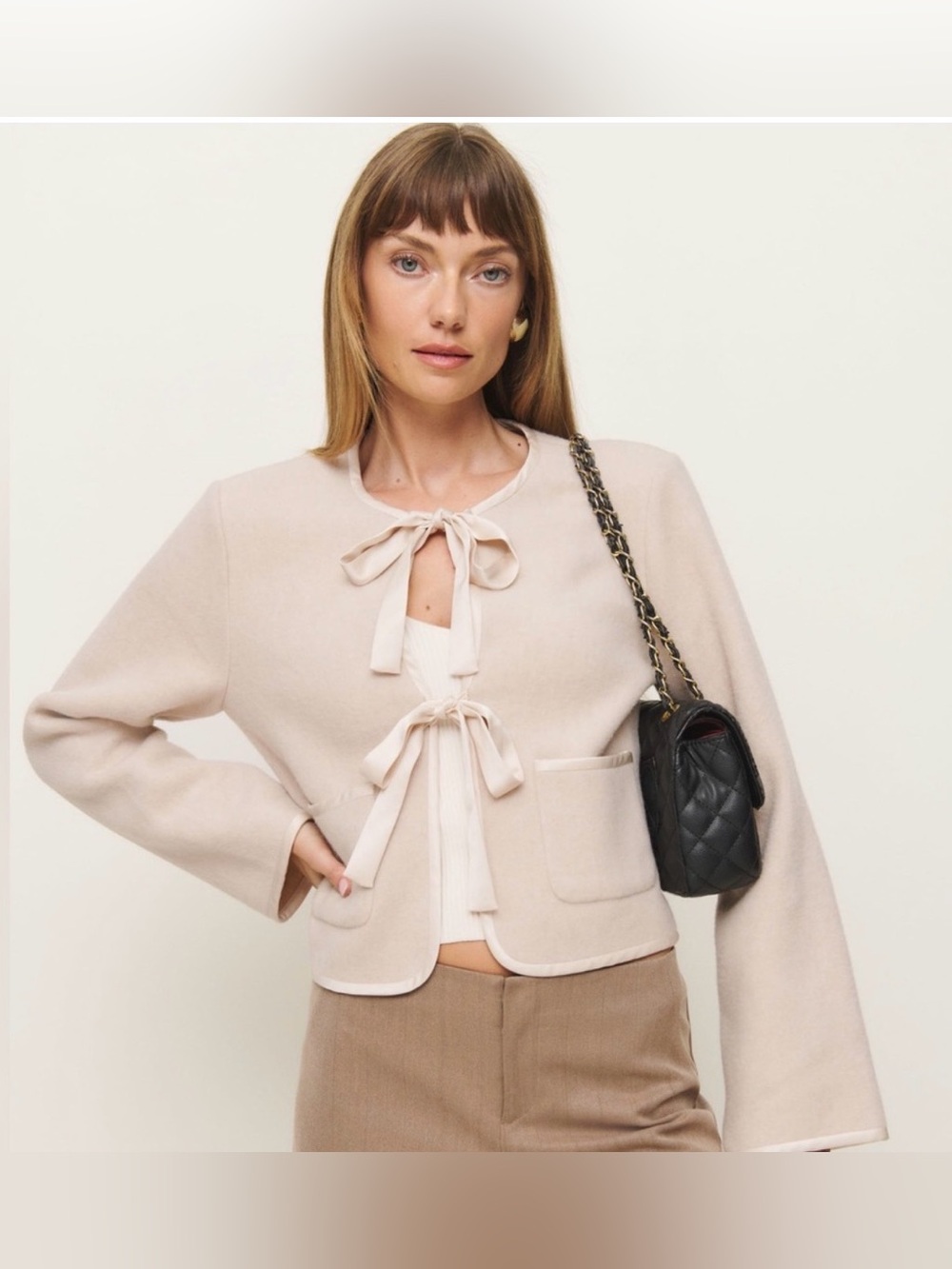 Reformation Daisy Cropped Jacket